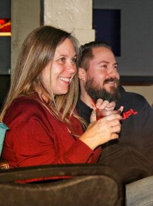Guests Laugh and enjoy the stand up fundraiser